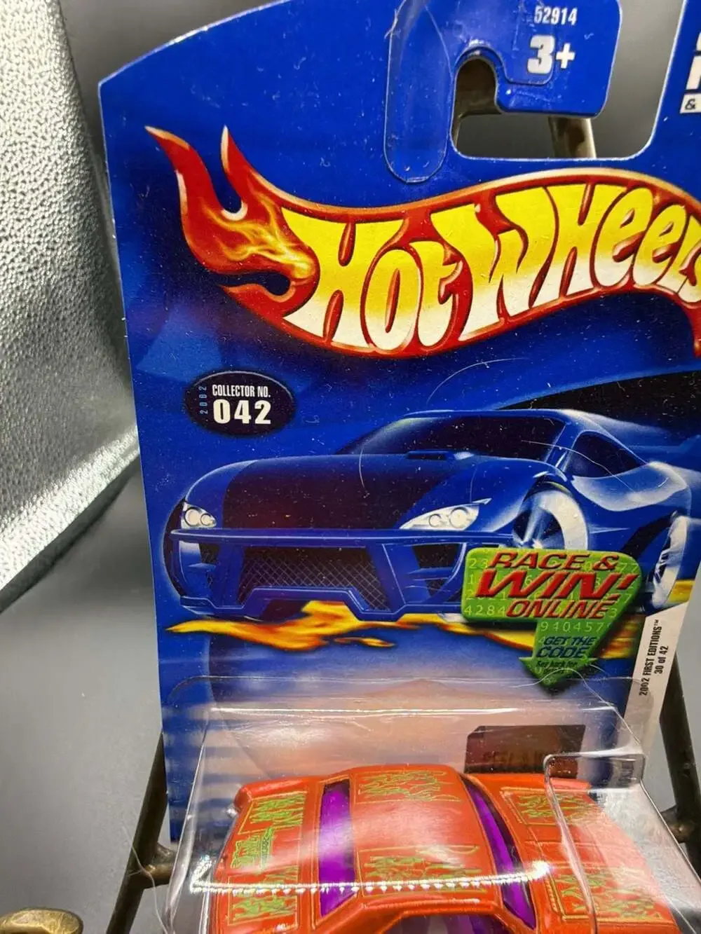 Hot Wheels 2002 First Editions '64 Buick Riviera #042 Orange Die-Cast Car